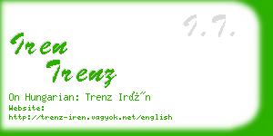 iren trenz business card